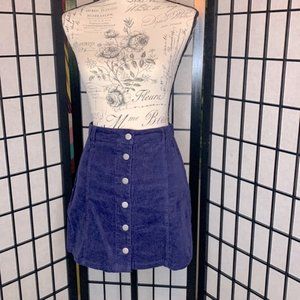 Blue Corduroy skirt